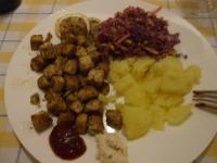 Tofu smażone czosnkowo-imbirowe