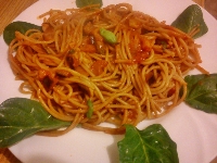 Spagetti Siciliana (z bakłażanem)