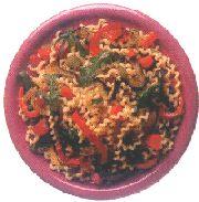 Makaron fusilli po sycylijsku - z pomidorowo-bakłażanowym sosem