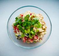 Guacamole - dip/pasta awokado z oliwkami i pomidorem