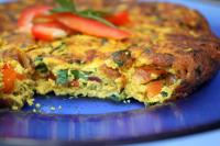 Omlet z tofu z płatkami drożdżowymi