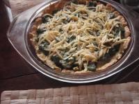 Tarta szpinakowo-pieczarkowa