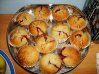 Muffiny waniliowe z dżemem