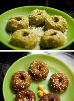 Falafel, który często robię - różni sie tym od przepisu z puszki że nie daje mąki a natki pietruszki wrzucam dużo więcej. Oczywiście z ciecierzycy moczonej nie gotowanej.