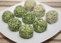 Tofu kulki ze szpinakiem i ciecierzycą