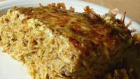 Zapiekanka makaronowa z pieczarkami i papryką
