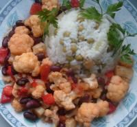 Risotto z groszkiem ze smażonymi warzywami
