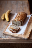 Ciasto drożdżowe orzechowo-owocowe (bananowe) bez wyrabiania