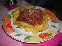 Sphagetti z cukinii z sosem warzywno-pomidorowym (carbohydrates free)
