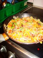 Pizza jajeczna - omlet z warzywami