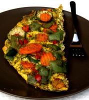 Pizza jajeczna - omlet z warzywami