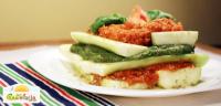Lasagne z kabaczka z sosem pomidorowym i bazyliowym (raw food, witariańskie)