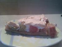 Tarta z rabarbarem i bezą