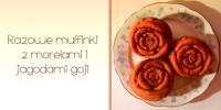 Razowe muffinki z morelami i jagodami goji