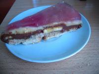 Bananowiec z galaretką bez pieczenia