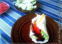 Soczyste burrito z czerwoną fasolą