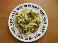 Mangold, czyli burak liściowy (swiss chard) z makaronem i czosnkiem