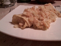 Tortilla z farszem z grochu i cebuli