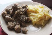 Kosteczki sojowe w pieczarkach