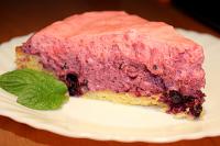 Tarta z ptasim mleczkiem i owocami