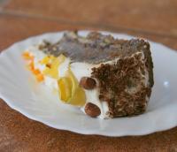 Tort daktylowo-bananowy z melasą, bez cukru