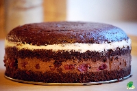 Tort czekoladowo wiśniowy