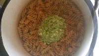 Pesto z liści rzodkiewki
