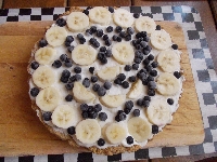 bananownik- bananowo- kokosowa wegańska tarta